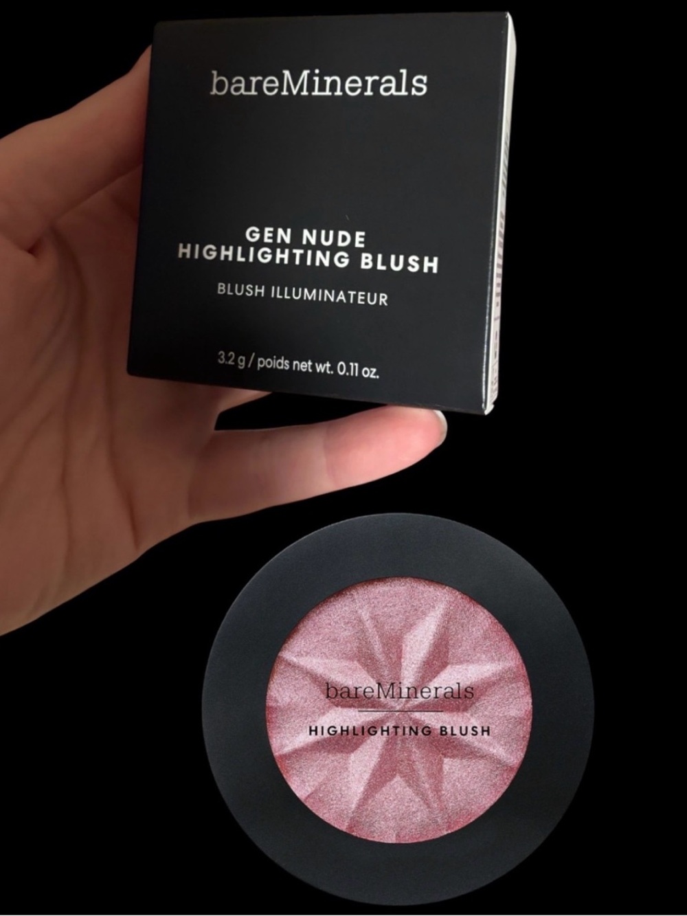 bareMinerals Gen Nude Highlighting Blush - 'Mauve Glow' NIB